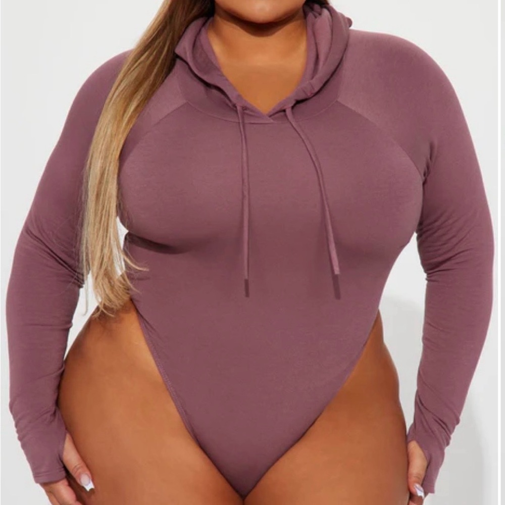 Plum Hooded Bodysuit | Sleek & Sculpting 1x